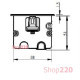 Врезной блок розеток 3х220В + USB тип С, белый, Versaframe ASA 060.40F.00008