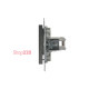 Розетка комп'ютерна RJ-45 подвійна, сталь, EPH4400162 Asfora Schneider