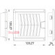 Решетка с фильтром 120х120мм и вентилятором 92х92мм, IP54, e.climat.fanfilter.pro.120 Enext s0103017