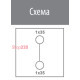 Клемма для соединения меди и алюминия, 125А, 2,5-35 мм кв, желто-зеленый, EDBJ-1x35-1x35/PE ETI 1102433