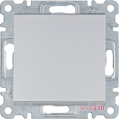 Кнопка, серебристый, Lumina WL0112 Hager