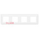 Рамка 4 поста, белый, Mosaic New Legrand 78808L