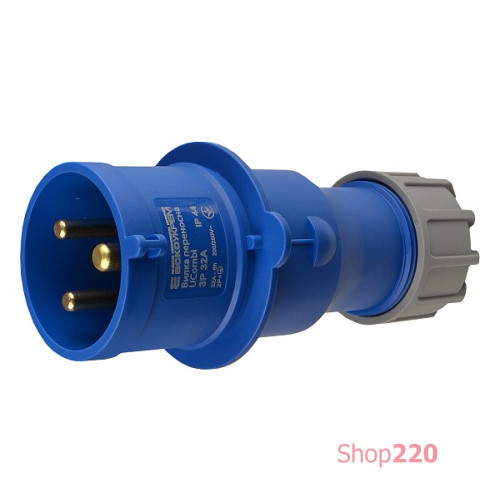 Вилка переносная 32А, 3P, IP44, UCombi АСКО-УКРЕМ A0080010102