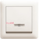 Выключатель проходной с подсветкой, кремовый, Lumina-2 WL0221 Hager