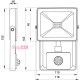 Прожектор светодиодный с датчиком движения 20Вт, 6000К, e.LED.flood.stand.sensor.20.6000 ENEXT l0790011