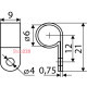 Скоба кабельная CHS 1/4R (100 шт.) A0150140003