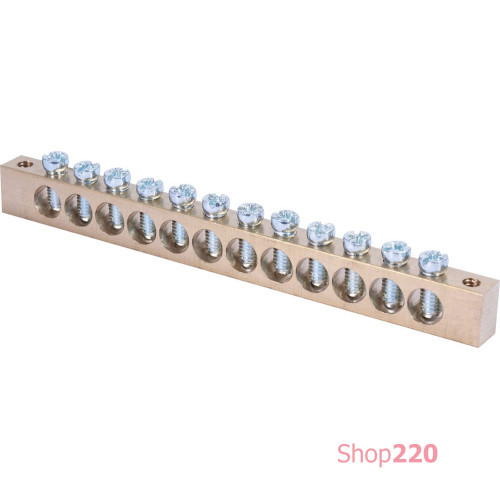 Шина N / PE на 12 отверстий, 20А, e.bsa.stand.20.12 Enext s056002