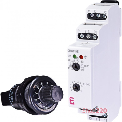Многофункциональное реле времени CRM-91HE UNI 12-240V AC/DC (1x16A_AC1) ETI 2470085