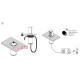 Выдвижной блок розеток 2х220В + USB тип A+C + беспроводная зарядка, черный, Versalift ASA 060.47F.00015