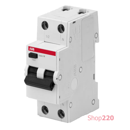 Дифавтомат 25А, 30мА, уставка C, ABB BMR415C25