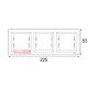Рамка 3 поста, кремовый, EPH5800323 Schneider Asfora