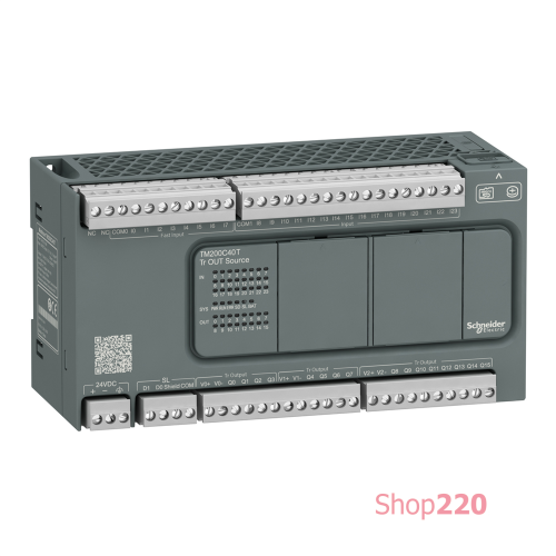 ПЛК M200 40ВХ/ВИХ, =24В, 24 входов, 16 транз. PNP TM200C40T