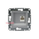 Розетка компьютерная RJ45, алюминий, EPH4300161 Asfora Schneider