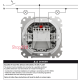 Выключатель 2-клавишный влагозащищенный IP44, алюминий, Sedna Design SDD213105