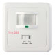 Датчик движения настенный скрытого монтажа, 160°, IP20, e.sensor.pir.01B.white