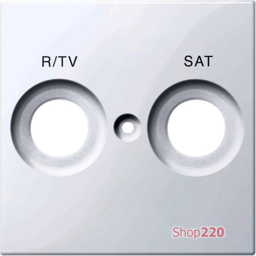 Накладка телевизионной двойной розетки TV/R+SAT, активный белый, Merten MTN299825