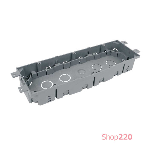 Коробка для лючка KOPOBOX 80; серо; 71х249 мм; для полов; с переменной глуб. KPP 80_LB