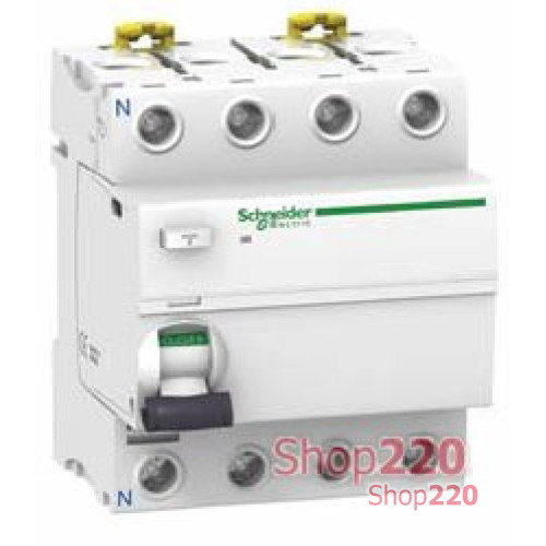 УЗО Schneider Electric Acti9 ilD, 4P 40A 30мА, тип AC A9R41440