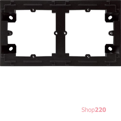 Адаптер для наружной установки 2Х, Lumina-Intens, черный, Lumina WL5823 Hager
