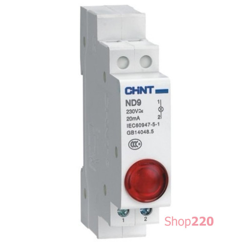 Индикатор ND9 230V Красный Chint 594113