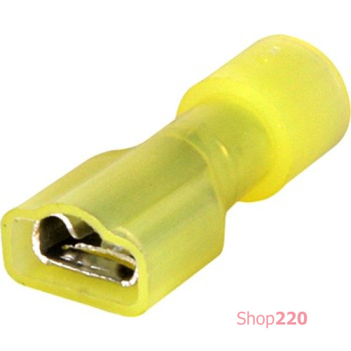 Наконечник-соединитель Faston 250 "мама" 4-6 кв.мм, e.terminal.stand.fdfn5.5.250.yellow Enext s4039002