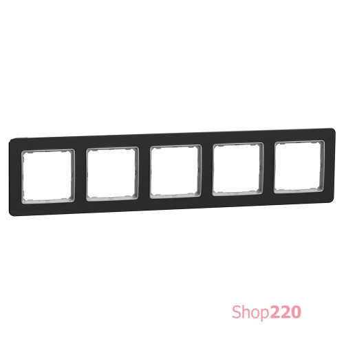 Рамка 5-постов, матовый титан, Sedna Design Schneider Electric SDD372805U