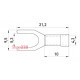 Наконечник вилочный 0.5-1.5 кв.мм, e.terminal.stand.sv.1,25.5.black Enext s2036010