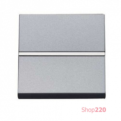 Кнопка без фиксации, серебристый, Zenit ABB N2204.7 PL