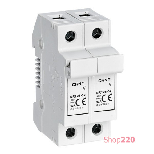 Держатель предохранителей 2P 10x38, NRT28-32 Chint 520466
