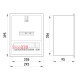 Корпус для 1ф. электронного счетчика + 12 модулей, встраиваемый, e.mbox.stand.w.f1.12.z.e Enext s0100068