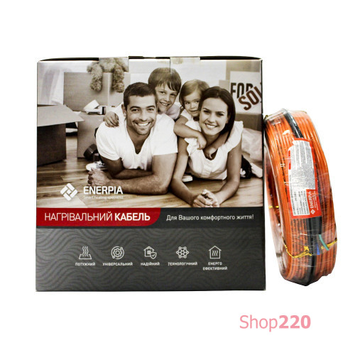 Кабель двухжильный 70 м 1400 Вт, Enerpia DW-70 UT