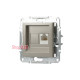 Розетка комп'ютерна RJ45, бронза, EPH4300169 Asfora Schneider
