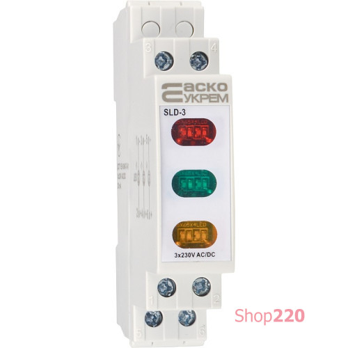 Сигнальный индикатор трехфазный, 230V AC/DC, SLD-3 A0140030036