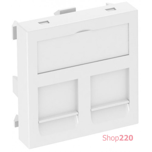 Панель для двух модулей RJ45 R&M, 45х45, белый, 6119292 Obo Bettermann