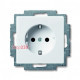 Розетка электрическая с заземлением, белый, ABB 20 EUC-94-507 Basic 55