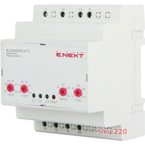 Реле выбора фаз 16А, e.control.v11 Enext p0690016