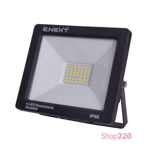 Прожектор светодиодный 30Вт, 6000К, e.LED.flood.stand.30.6000 ENEXT l0790003