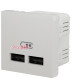 Розетка USB для зарядки, двойная, белый, 2 модуля, Unica New Schneider NU341818