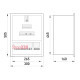 Корпус для 3ф. счетчика + 12 модулей, встраиваемый, e.mbox.stand.w.f3.12.z Enext s0100010