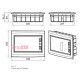 Щит черного цвета на 12 модулей, встраиваемый, e.plbox.pro.w.12b.black ENEXT CP12912B