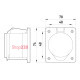 Силовая встраиваемая розетка 3п., 230В, 16А, e.socket.pro.3.16.wall Enext p012010