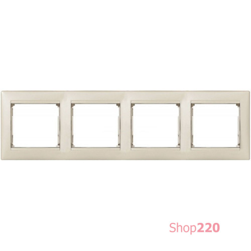 Рамка 4 поста, жемчужный 770474 Legrand Valena