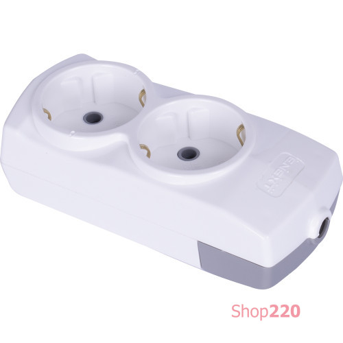 Колодка 2 гнезда, с заземлением, etes.2.z Enext s042100