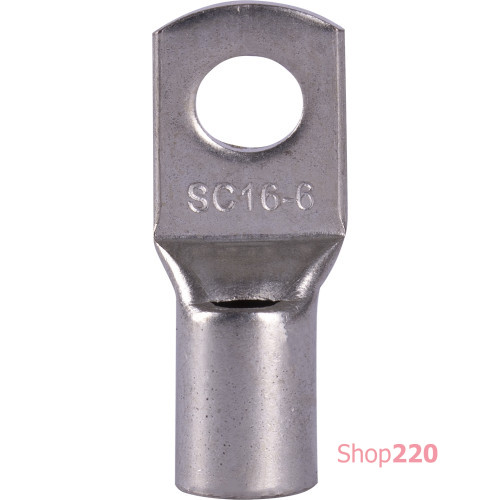 Кабельный наконечник 16 мм кв под пайку, луженая медь, e.end.stand.c.16, D6.2 Enext s19019