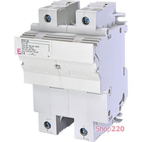 Разъединитель для предохранителей EFD 22 2P 100A 690V AC ETI 2570003