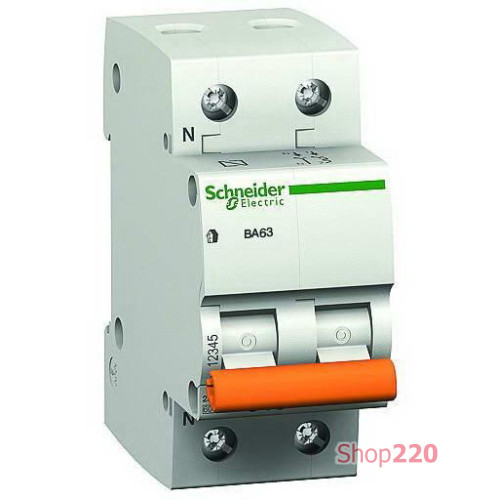 Автомат 10A, фаза+нейтраль , тип С, "Домовой" 11212 Schneider Electric