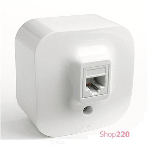 Розетка компьютерная RJ45, белый, 782424 Legrand Quteo