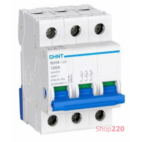 Выключатель нагрузки 125A, 3 полюса, NH4-125 Chint 398034