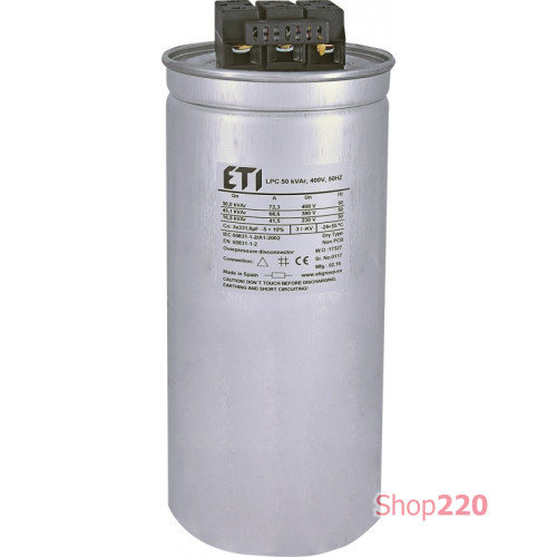 Конденсаторная батарея 50kVAr (400V), LPC ETI 4656757