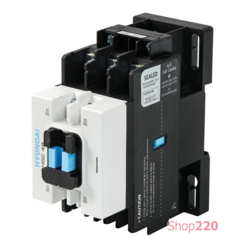 Контактор 40A (18.5кВт), AC220V (2NO-2NC), HGC